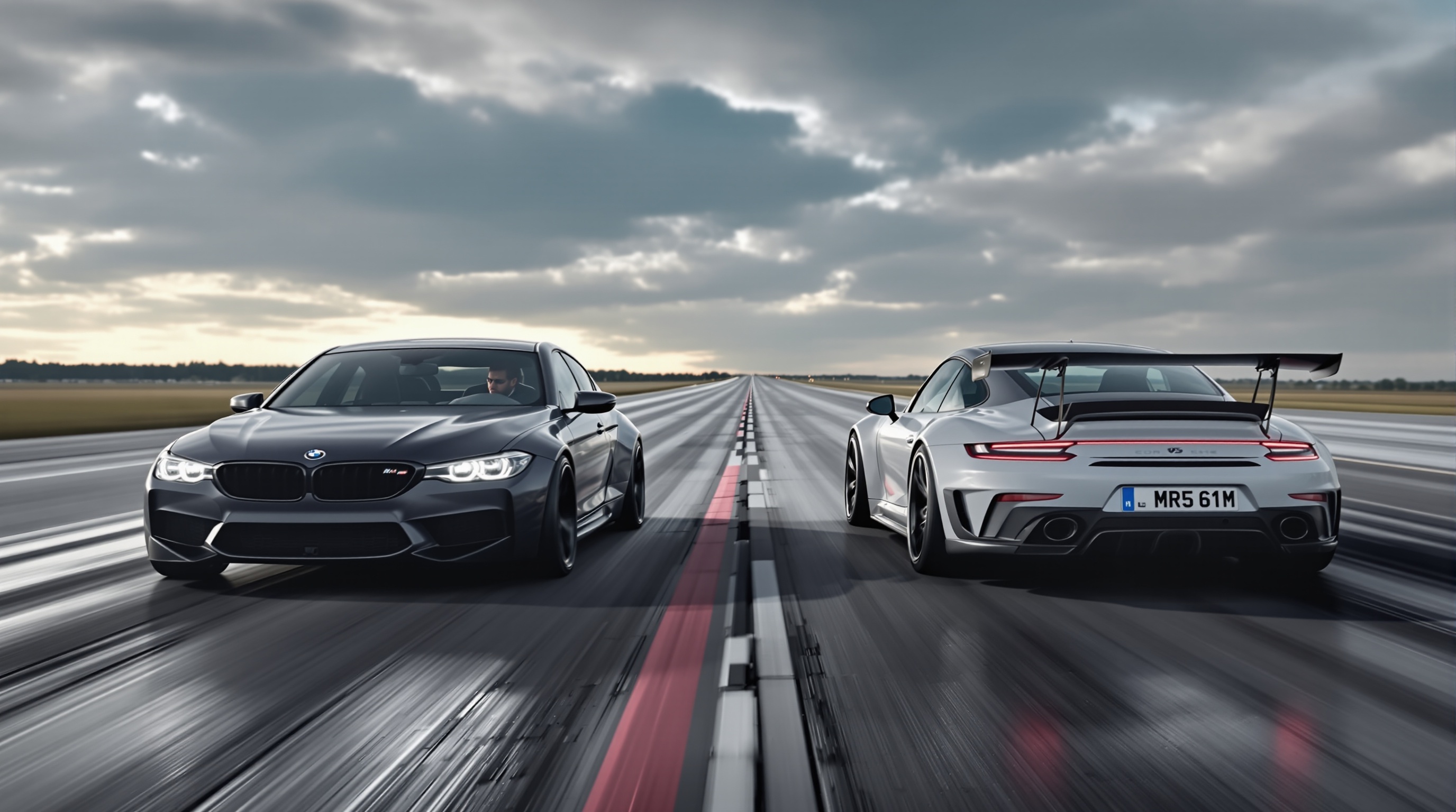 BMW M5 CS vs Porsche 911 Turbo S — Drag Race